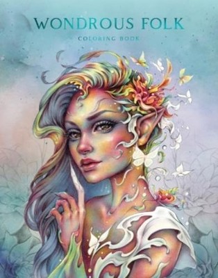 Christine Karron Wondrous Folk Coloring Book (Taschenbuch)