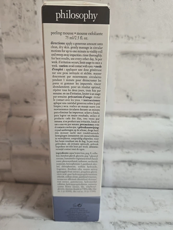 Mousse esfoliante de brilho instantâneo Philosophy Hope in a Jar - 2,5 fl. oz - Imagem 3 de 4