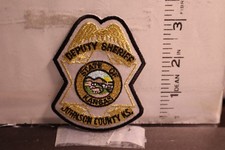 police patch   JOHNSON COUNTY DEPUTY SHERIFF KANSAS GOLD MYLAR