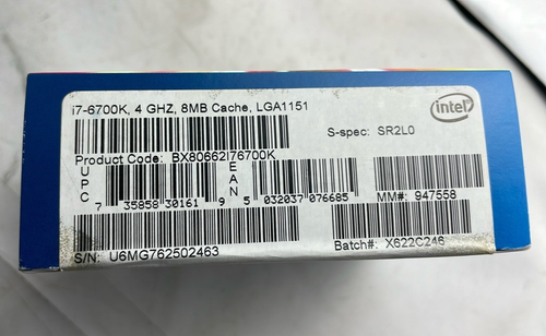 NEW Intel Core i7 - 6700K 4.0 GHz Quad - Core (SR2L0) Processor CPU & Fan Bundle - Picture 6 of 15
