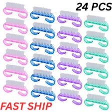 24× Handle Grip Nail Brush Fingernail Scrub Cleaning Brushes Fingernail Scrub US