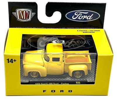 M2 MACHINES CHASE 1956 FORD F100 TRUCK CUSTOM DETROIT MUSCLE R86 1