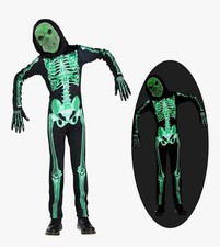 Skeleton Costume SMALL 4/6 Kids Glow in Dark Skeleton Halloween Costume SM 4/6