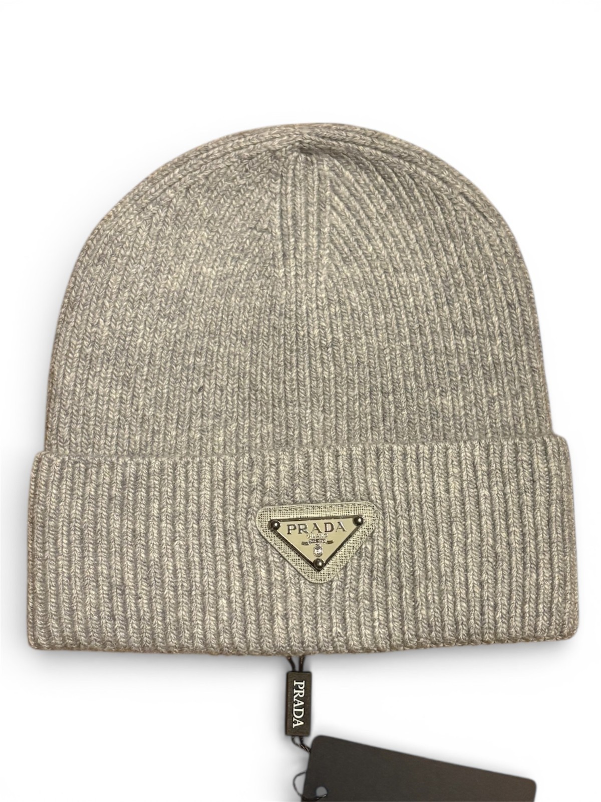Grey Charcoal Prada Beanie Brand New