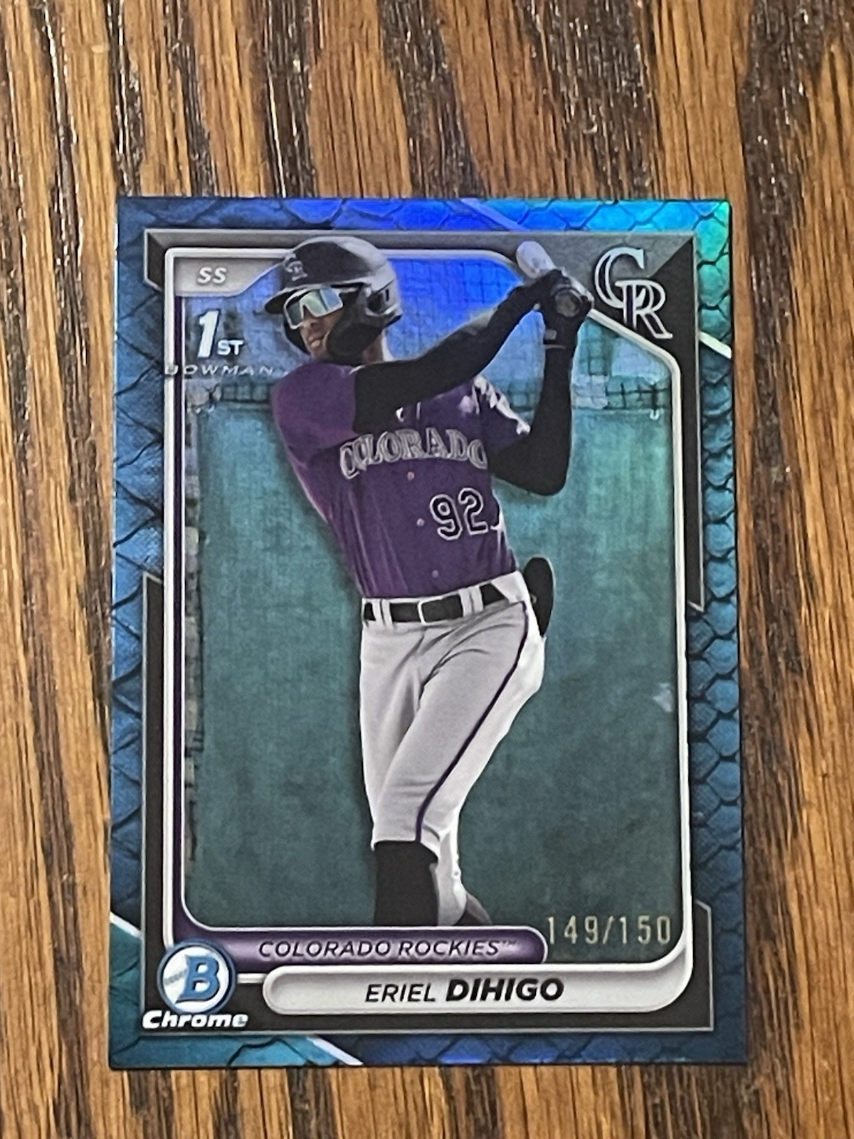 Eriel Dihigo 2024 1st Bowman Chrome Blue /150 Free Shipping