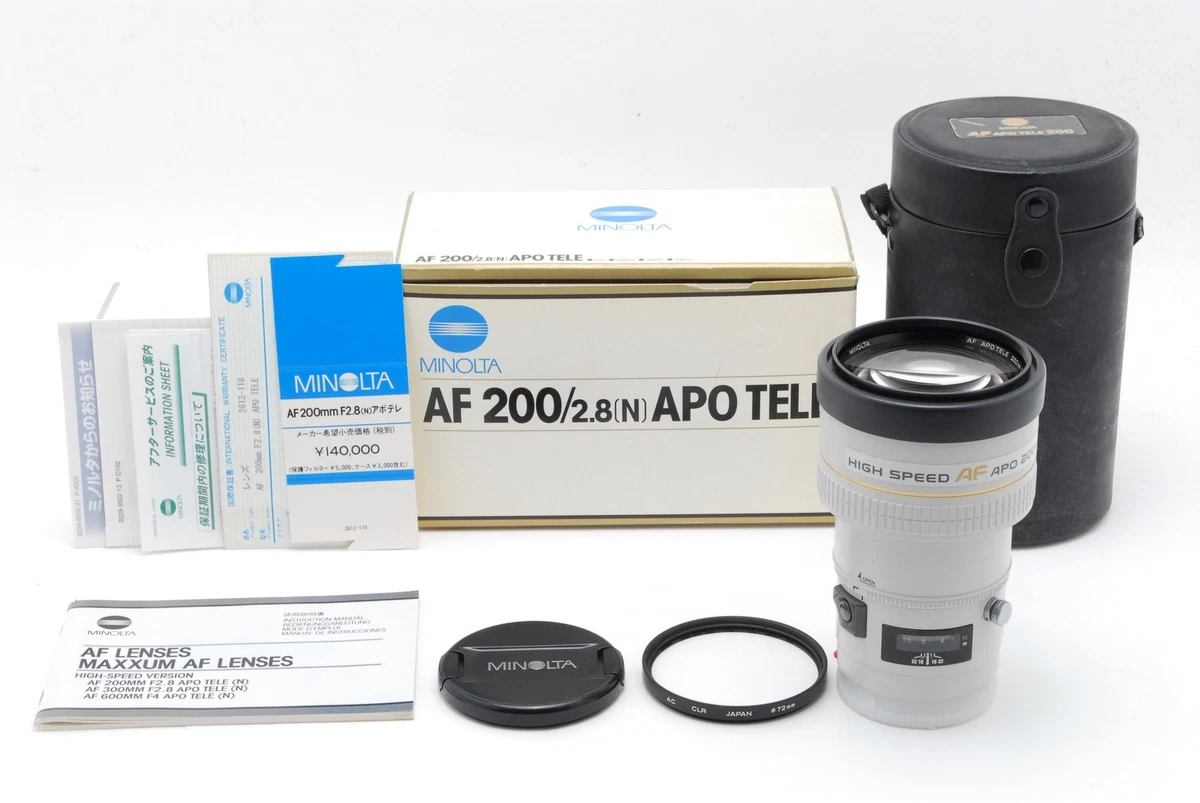 Minolta f/2.8 Camera Lenses 200mm Focal for sale | eBay