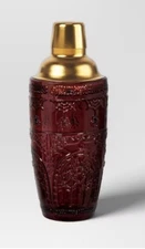 Threshold Halloween Goth Glass Cocktail Shaker Spooky Spider Webs