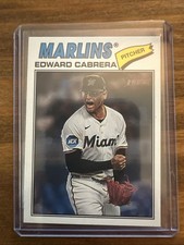 2026 Topps Heritage Chrome SP #169 Edward Cabrera Miami Marlins
