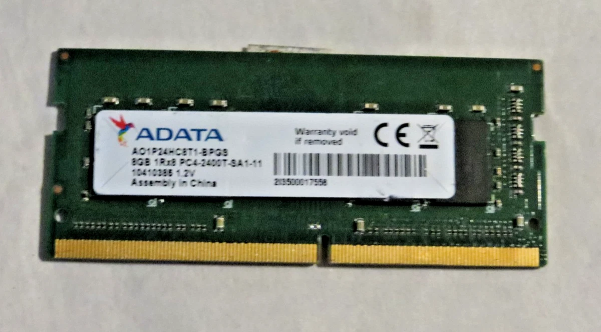 ADATA PC4-19200 (DDR4-2400) Bus Speed Computer RAM 8 GB Total
