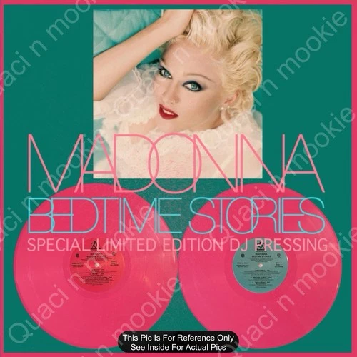 Rare Original 1994 U.S DJ Promo 2LP Pink Vinyl Madonna Bedtime Stories