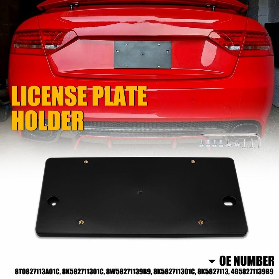 Rear License Plate Holder Mount Tag Bracket for 2008-2024 AUDI A5 / A5 ...