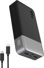 power bank portatil 20000mah 45w carga rapida usbc pantalla digital movil tablet