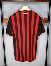 Maillot A.S MONACO porté n°11 shirt worn maglia MACRON bleu supporter