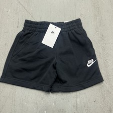 Nike Kids Unisex Standard Fit Black Fleece Shorts Small FD2919-010 Comfort Wear