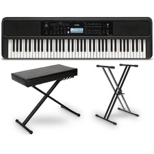 Yamaha PSREW320 76Key Portable Keyboard Essentials Bundle