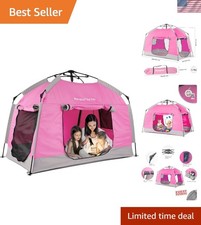 Unique Kids Play Tent with Zippable Windows - Portable Fun for Every Adventure