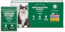 by Amazon Complete Wet Food for Senior Cats, Mixed Selection in Jelly, 4.8 kg ( 3.45 per kilo