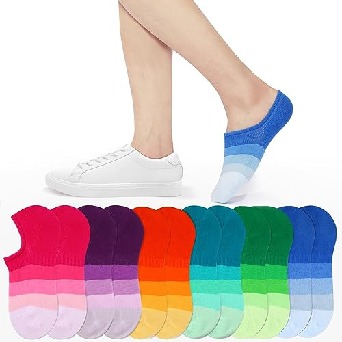 No Show Socks Womens and Men Low Cut Ankle Short Small I_6 Pairs(6 Colors) - Picture 4 of 7