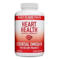 Heart Health Essential Omega III Fish Oil with Vitamin E – High EPA & DHA