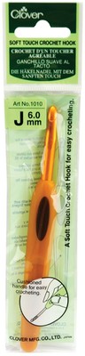 Clover 1010J Soft Touch Crochet Hook-Size J10/6mm