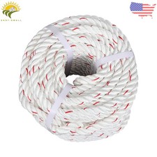 5/8in 120ft Double Braid Polyester Rope 1790lbs Breaking Strength Strong Pulling