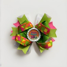 Boutique Stackable Hair Bow 4  Different Themed Hair Accessories Colorful Bright