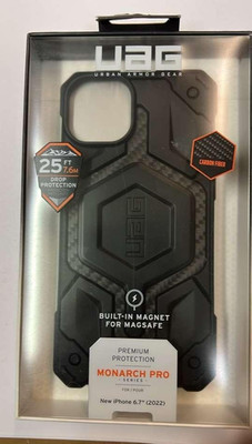 UAG Drop Protection Case for Apple iPhone 14 Plus Carbon Black