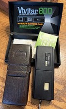 Vintage Vivitar 600 Pocket 110 Film Camera 1970's Point Shoot w/ Case
