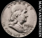 1954 Silver Franklin Half Dollar - Scarce  Better Date  No Reserve  #G7818