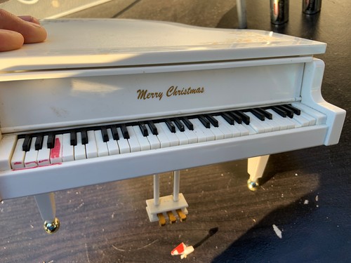 VTG Magical Christmas Piano Plays 12 Christmas Songs Missing Dancing Snowmen - Picture 13 of 13