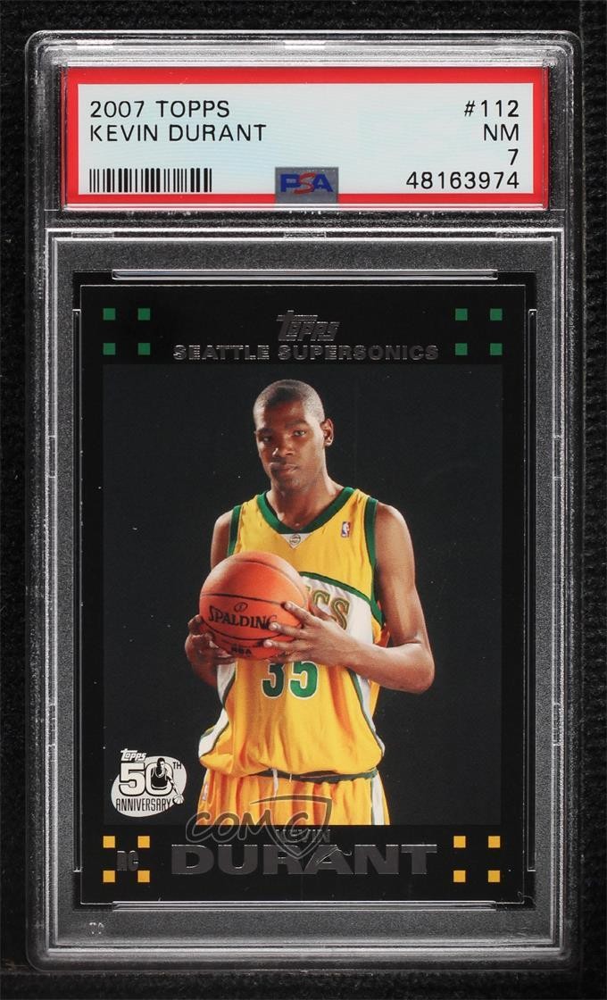 2007-08 Topps Kevin Durant #112 PSA 7 Rookie RC 0o9