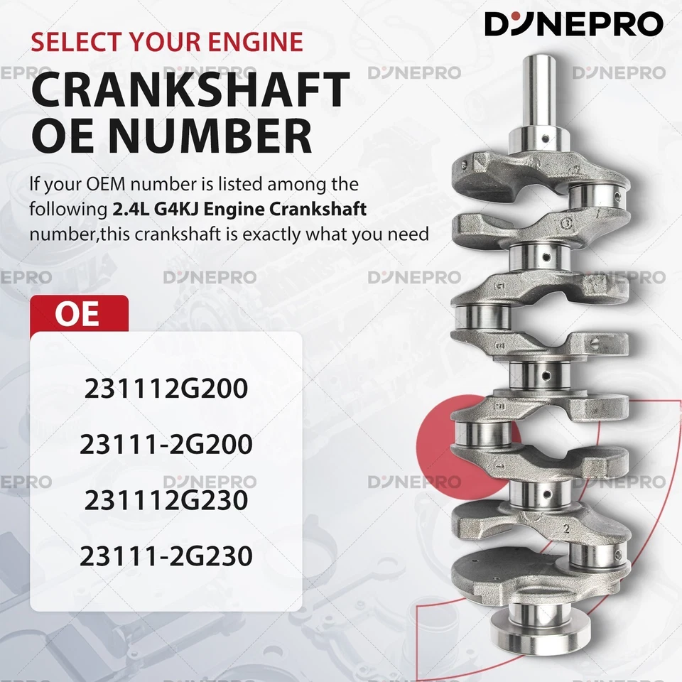 G4KJ 2.4L Engine Rebuild Overhaul Kit Fits Hyundai Santa Fe Sport KIA Sorento - Image 2 of 4