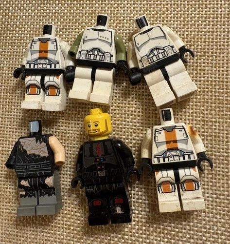 LEGO Star Wars Minifigure Parts Lot Clone Trooper Torso Legs Incomplete AS-IS