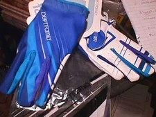 New DEFT FAMILY GLOVES *BLUE & WHITE*  M,   MEDIUM ARTISAN ATV
