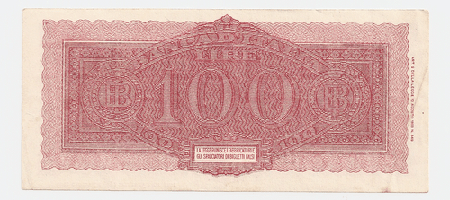 3 aufeinanderfolgende WWII Banca D'italia 100 Lire Banknote ~ Präfix Z-117 - Bild 7 von 8