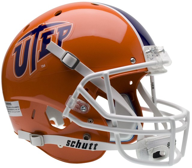 UTEP MINERS Schutt AiR XP FullSize REPLICA Football Helmet TEXASEL
