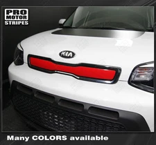 For KIA SOUL 2014-2016 Front Panel Accent Overlay Stripe Decal (Choose Color)