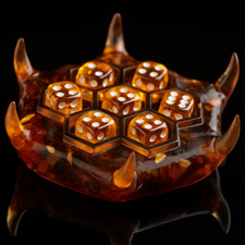 Handcrafted Baltic Amber Dice Holder | Fantas...