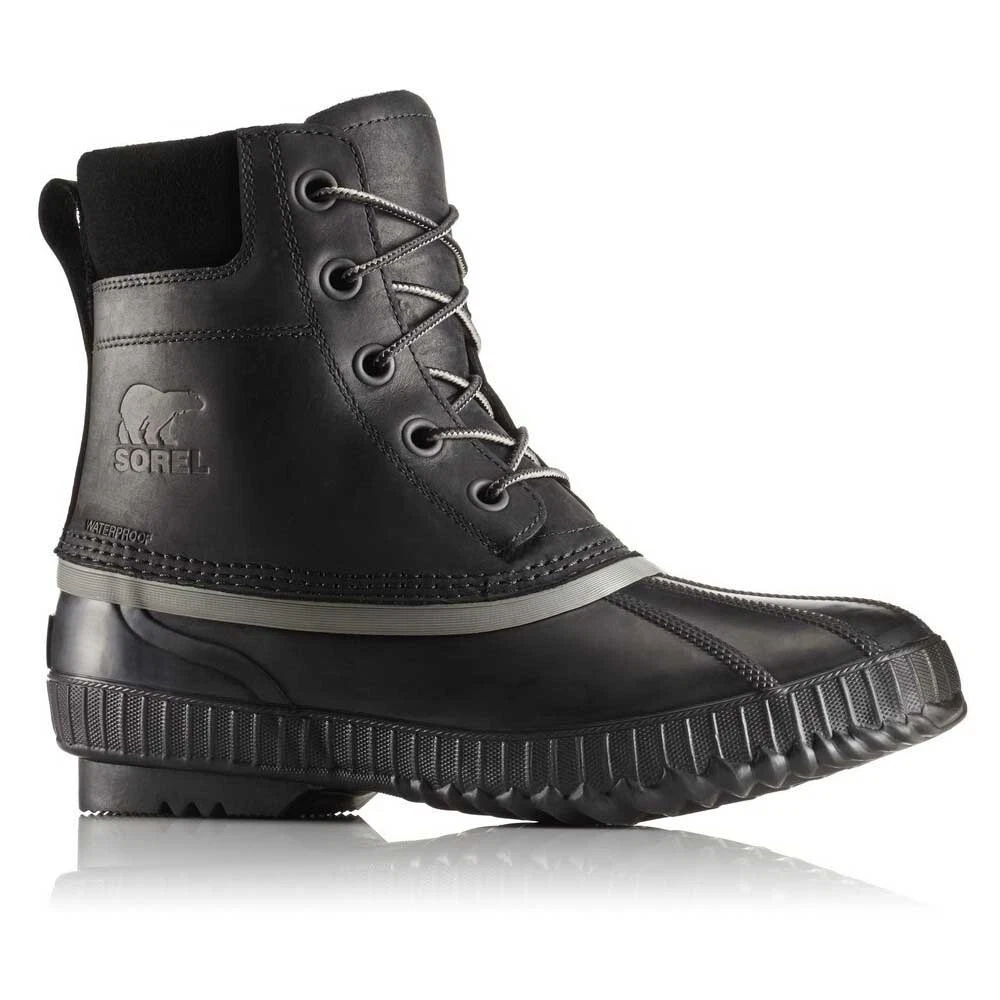 MEN'S SOREL CHEYANNE II WP BOOTS BLACK SZ 8.5, New!
