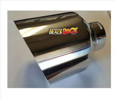 Brand New Polished Stainless Diesel Exhaust Tip 4'' IN 10'' Out 15'' Overall