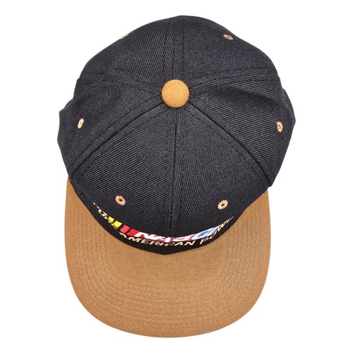 Vintage NASCAR Pure American Power Strapback Hat Khaki Black - Picture 3 of 9