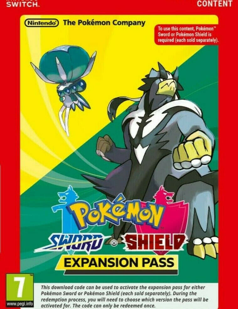 NEW Pokemon Sword Expansion Pass Pokemon Shield Expansion Pass Nintendo  Switch