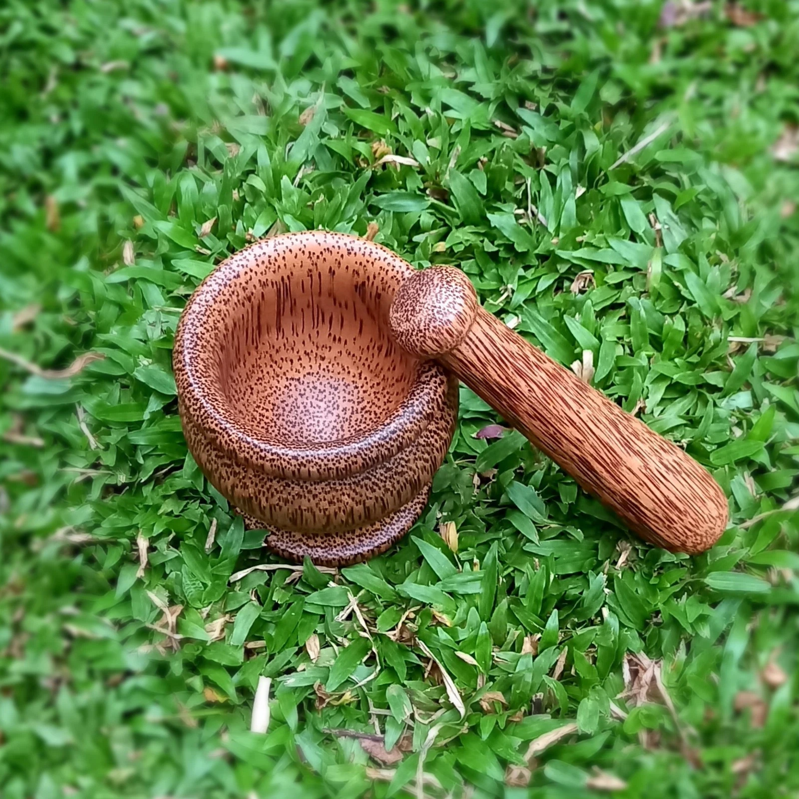 Wooden Pestle And Mortar Set Spice Herb Crusher Grinder Grinding Paste Small