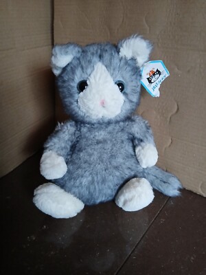 Jellycat Dolly Grey Cream Mitten Kitten Cat Soft Plush Toy with Tag