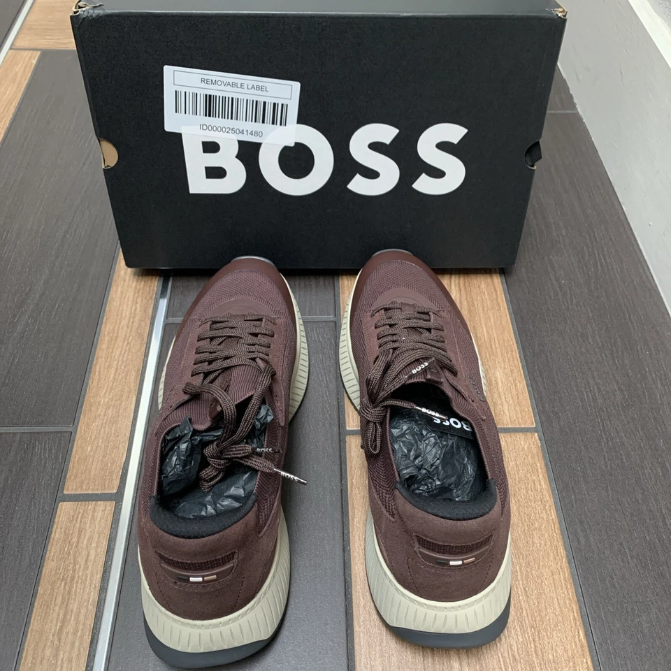 NIB Hugo Boss TTNM EVO_Slon_knrsd Dark Red [50523113-602] Size 10 - Image 2 of 4