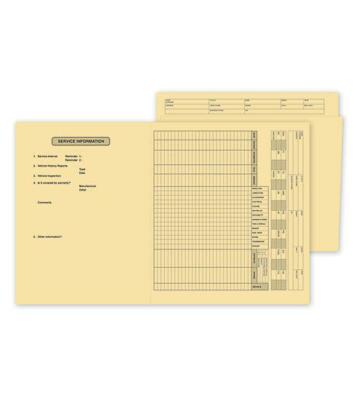 200 Service File Folders / Nebs Deluxe No. 12387 / Folded / 10'' x 11.5''