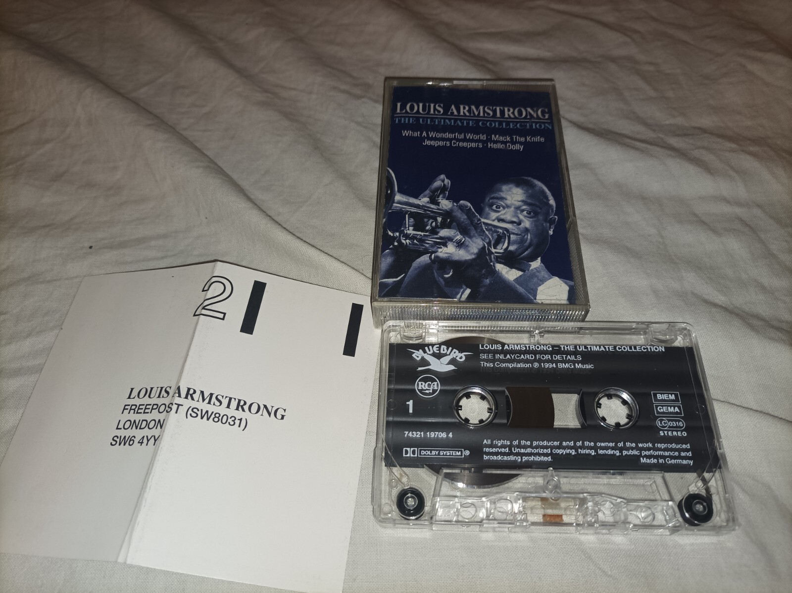 Louis Armstrong The Ultimate Collection Cassette TESTED