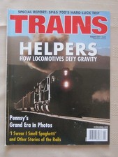 TRAINS - AUG 2001 - HELPERS HOW LOCOMOITVES DEFY GRAVITY