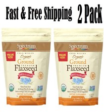 Spectrum Essentials Organic Ground Premium Flaxseed, 24 Oz -2pk