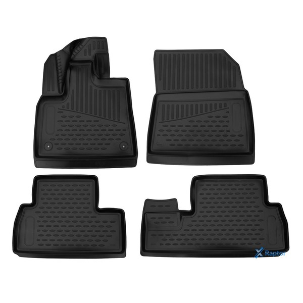 GummifußMatten Gummimatten 3D Passend FüR Peugeot Rifter Ab 2018 Minivan 4 Tlg-image